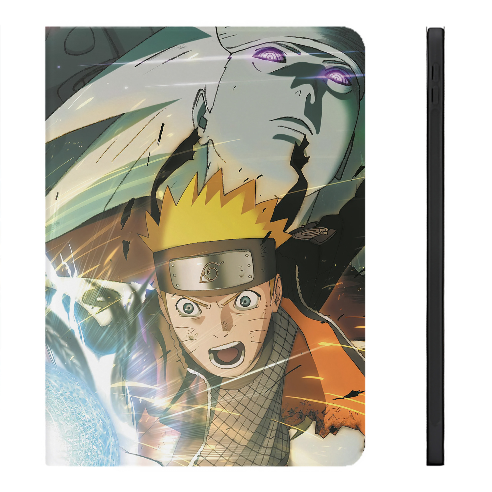 （画像用） NARUTO -ナルト- NARUTO -ナルト- 疾風伝 IPadケース ペンホルダー付き ブックスタイルデザイン